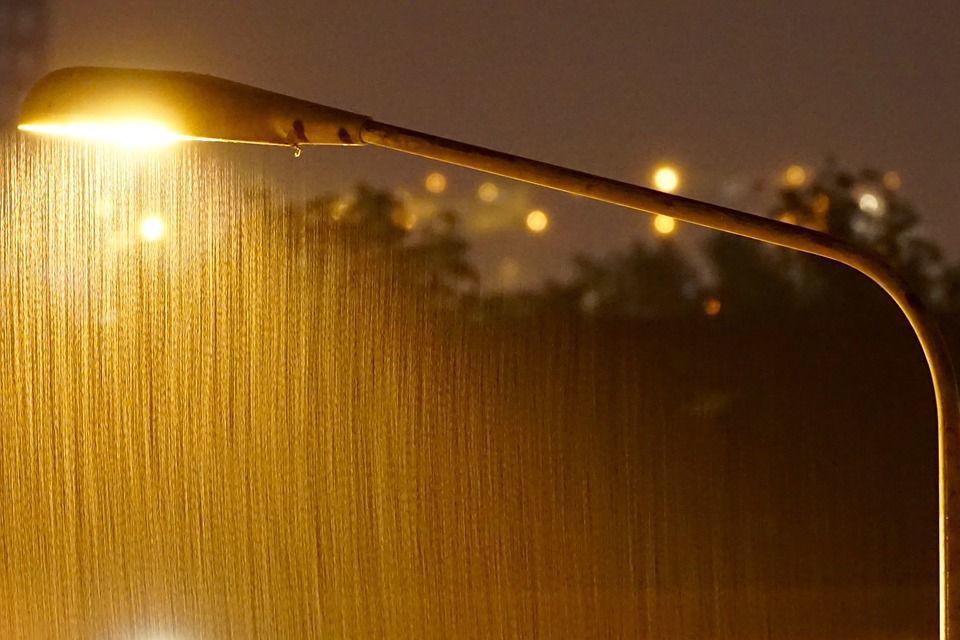Rain at night spring summer